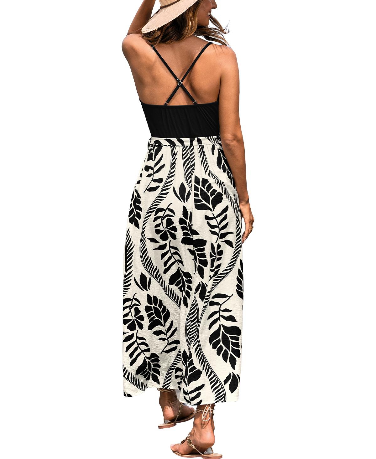 Cupshe Women's Sundown Mood Tropical Maxi Beach Dress