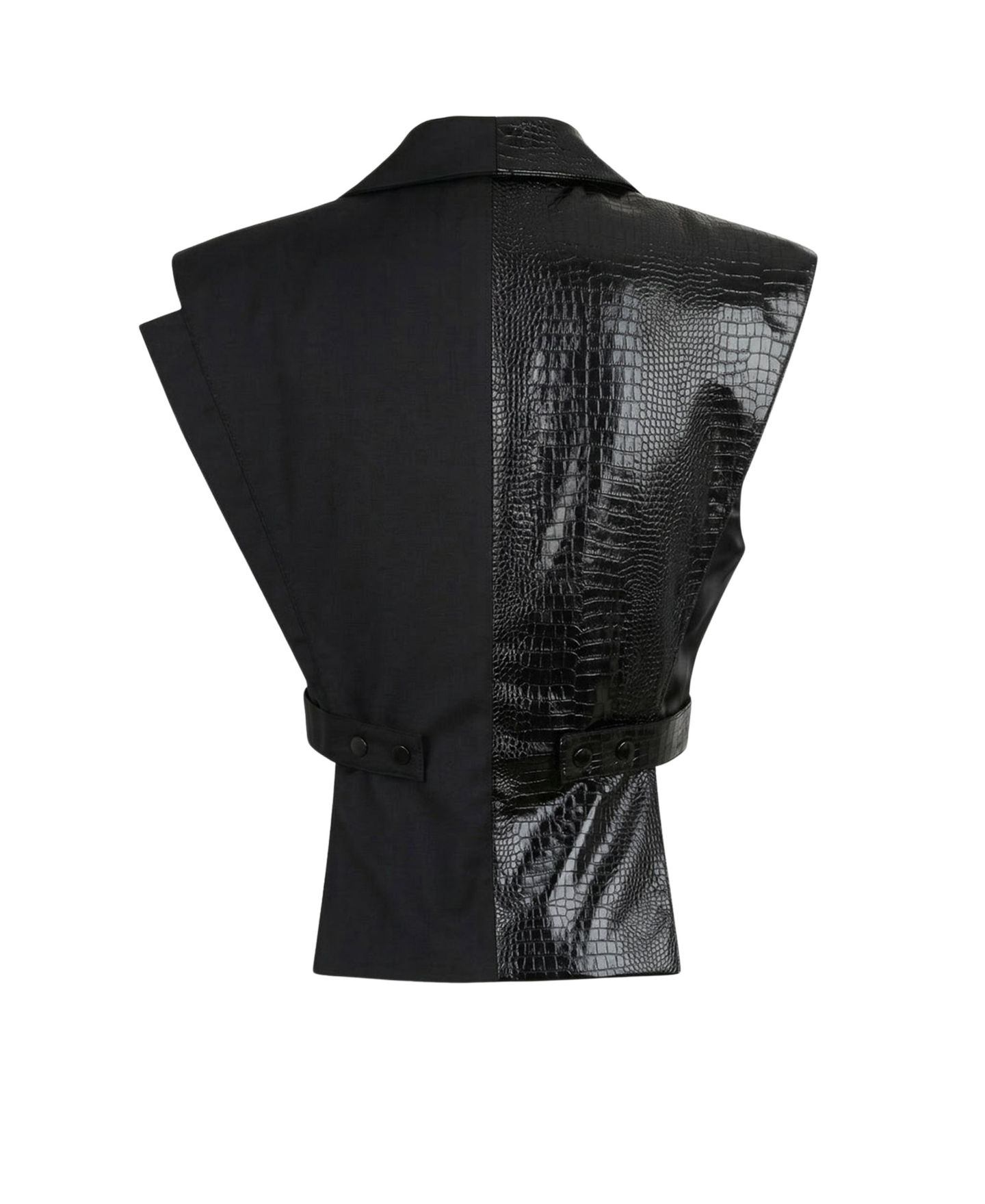 Женский пиджак Modenaire Mixed Texture Sleeveless Blazer — фото 8