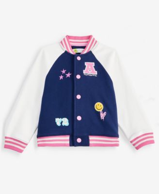 Toddler Girls' (12M-5T) Fleece Bomber Jacket