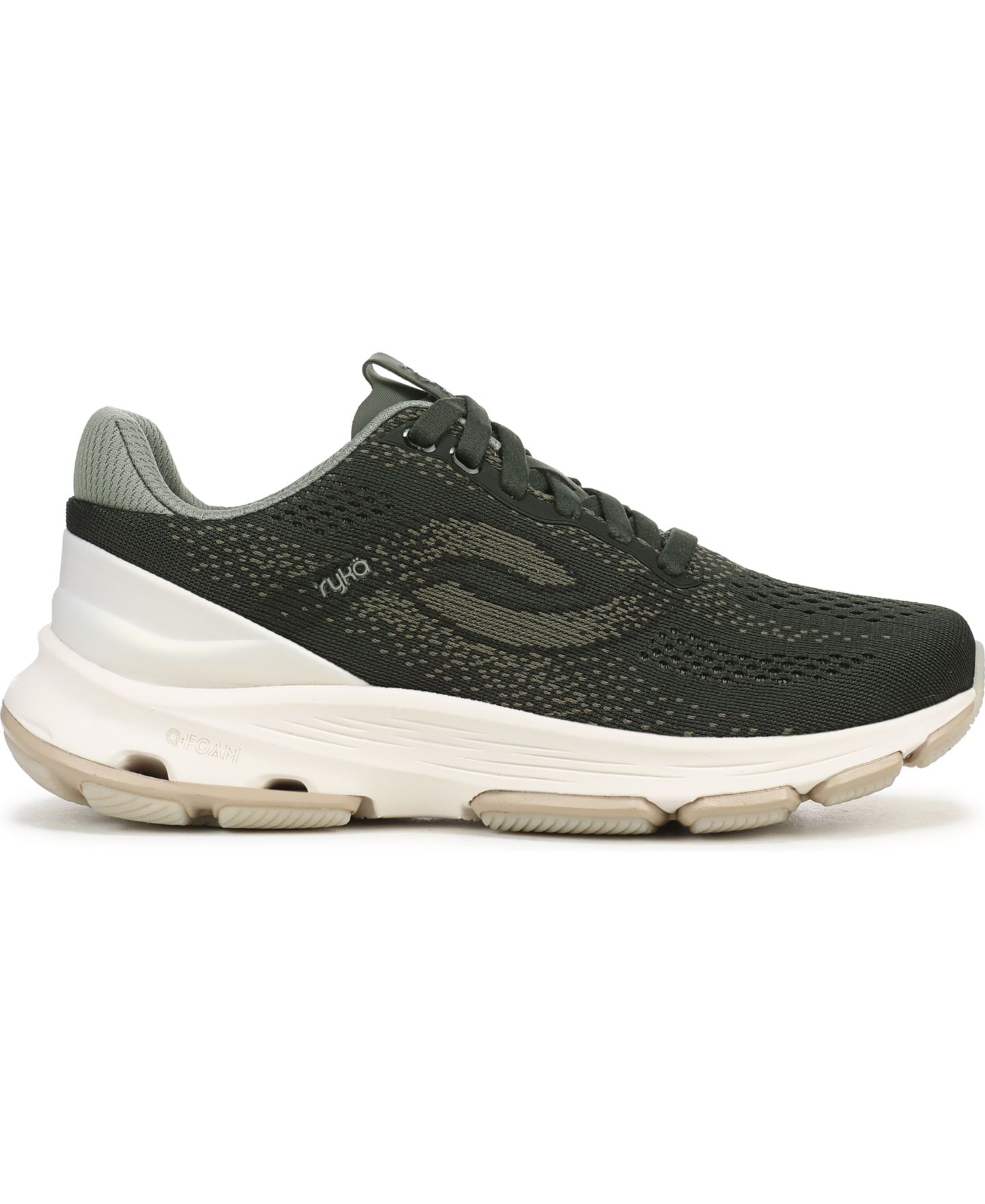 Женские кроссовки Ryka Premium Devo Stride LX Lace-Up, цвет: Зелёный вязаный сетчатый — фото 2