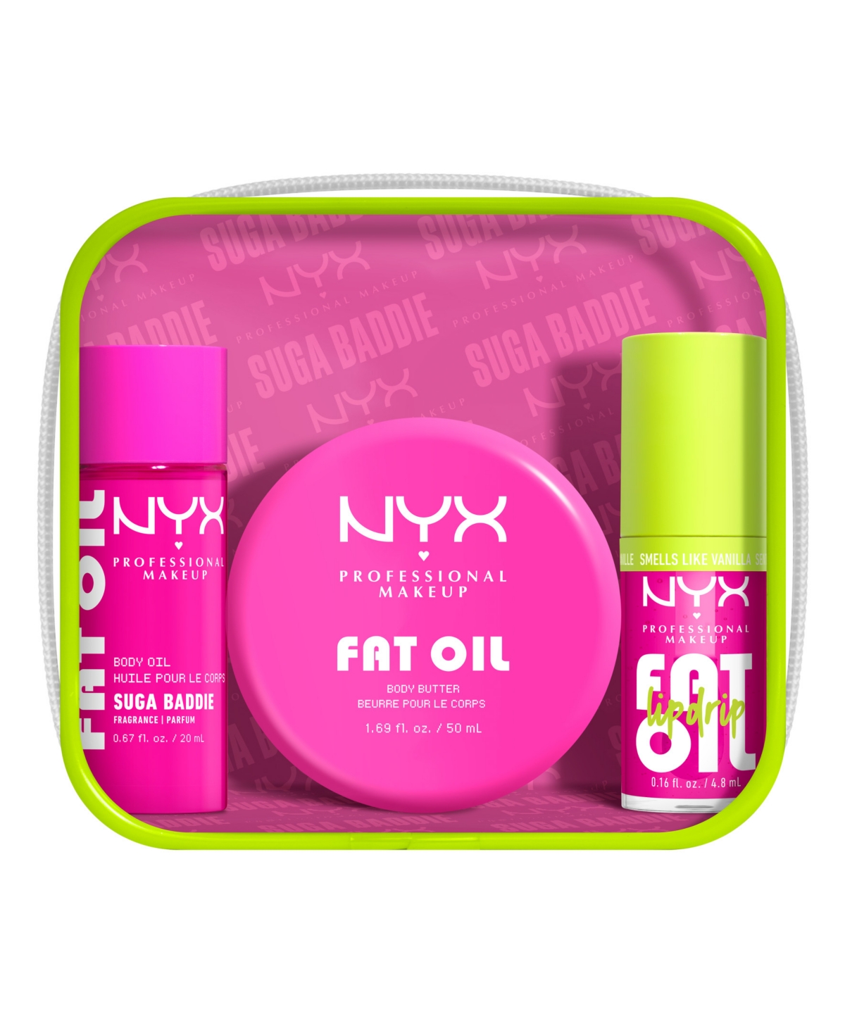 Nyx Professional Makeup 3-pc. Fat Oil Body Butter Kit In Transparent