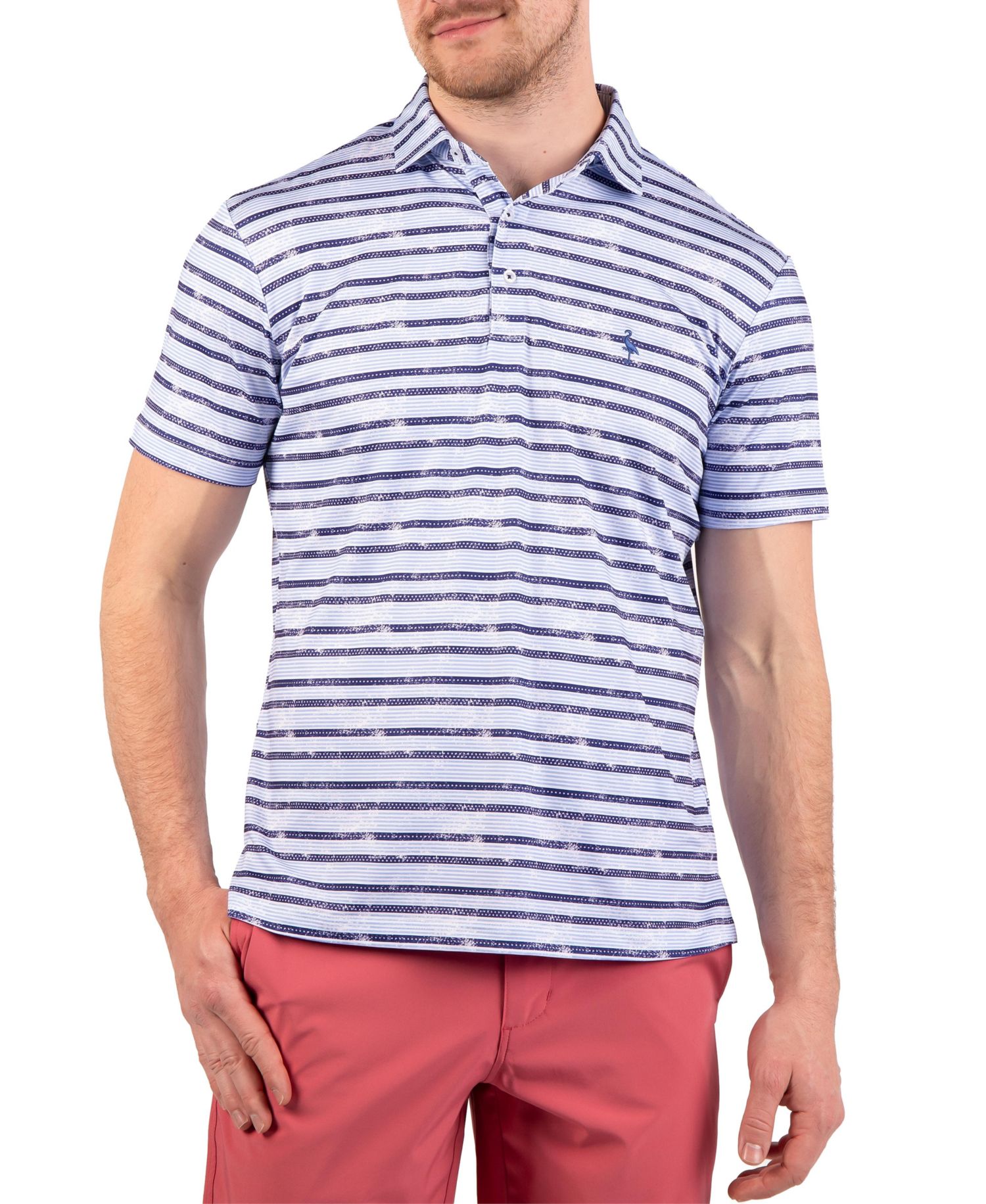 Men's Men,s Stars and Stripes Printed Performance Polo