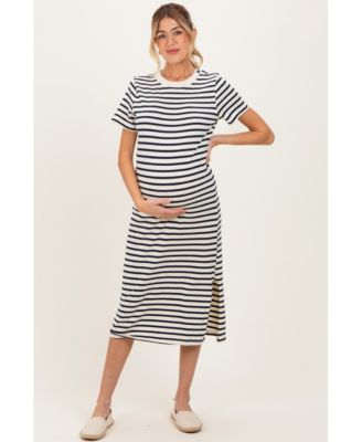 NAVY STRIPED SHORT S