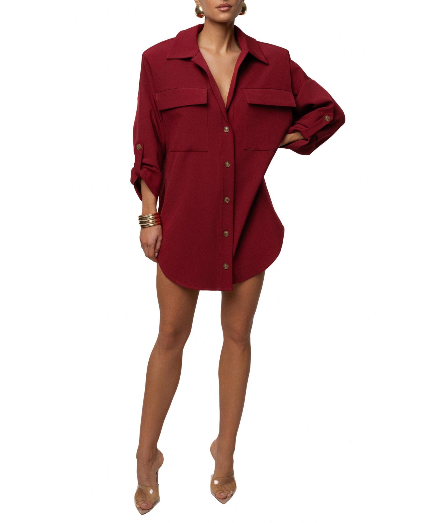 Women's Downtime Collared Shirt Dress