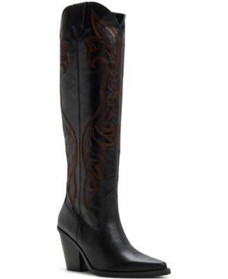 Women's Revolve Western Block Heel Knee-High Boots