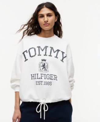 Women's Cotton-Blend Round Neck Sweatshirt