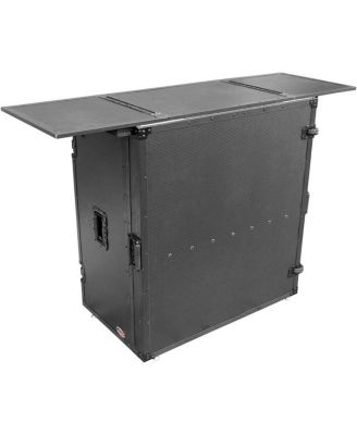 XS-DJSTN Transformer Series Fold-Away DJ Performance Desk Facade with Wheels