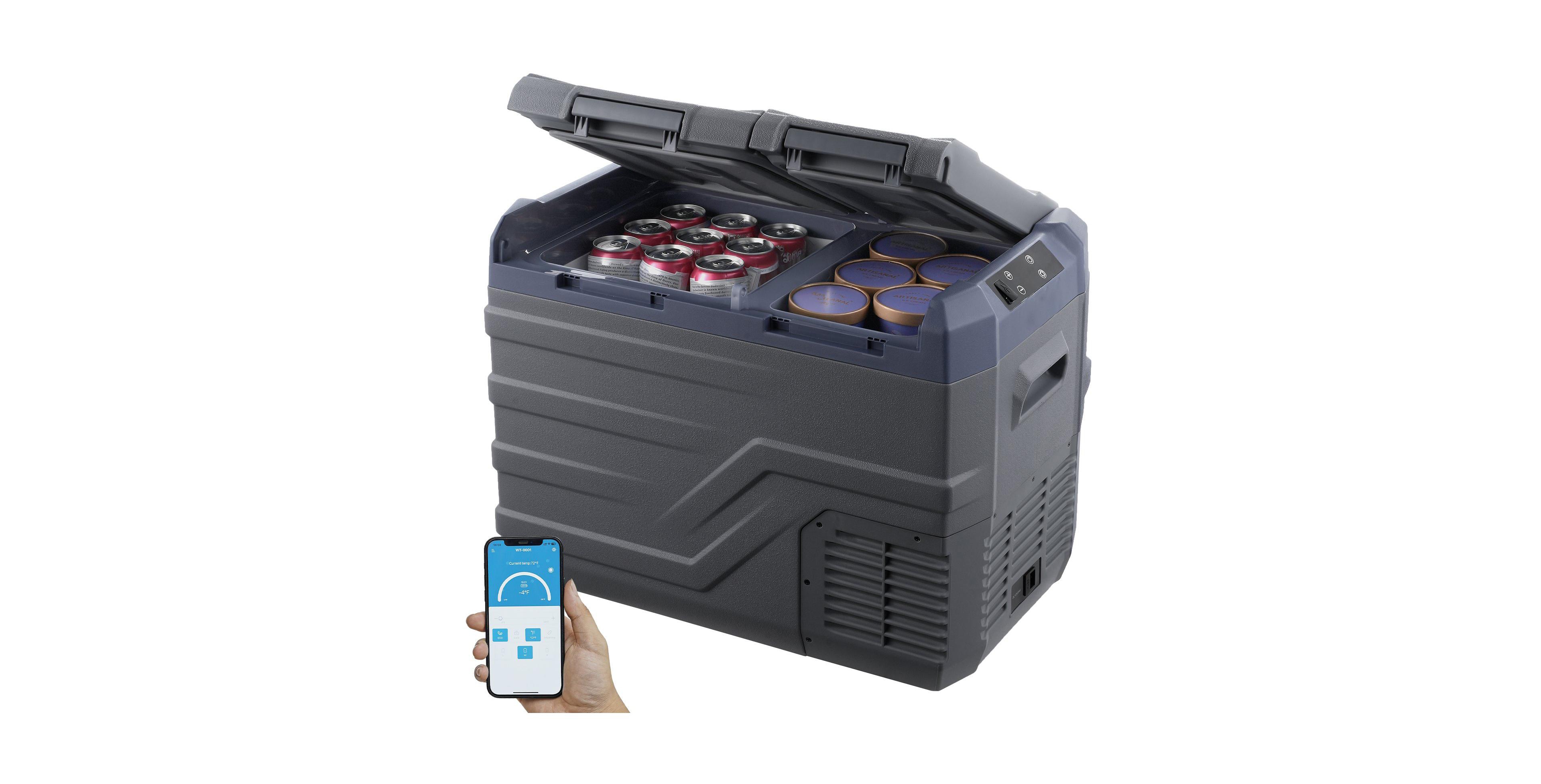 Mecale 32 Liter Portable Car Refrigerator Dual Zone 12V for Camping and Rv