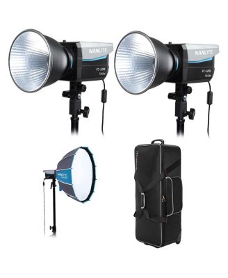 FC-120C 120W Full-Color RGBW LED 2-Light Kit, Bundle with Rapid 60 Softbox and CB-06 Wheeled Hard Carrying Case