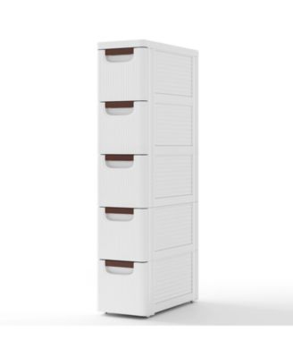 Rolling Drawer Organizer Storage Cabinet with Wheels