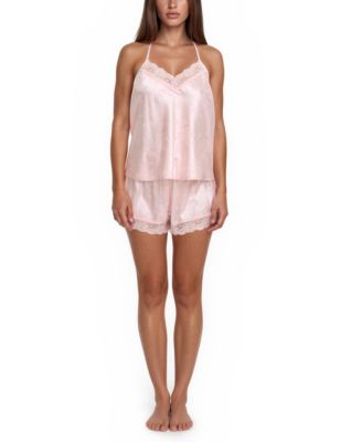 Women's Eloisa V-Neck Cami Top and Pajama Shorts, 2-Piece Set