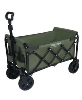 Expandable Dual-Layer Storage Wagon Utility Carts w/ 225LBS Capacity, 360degree(s) All-Terrain Wheels