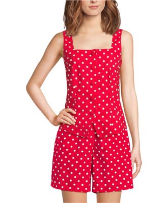 Women's Poplin Square Neck Vest