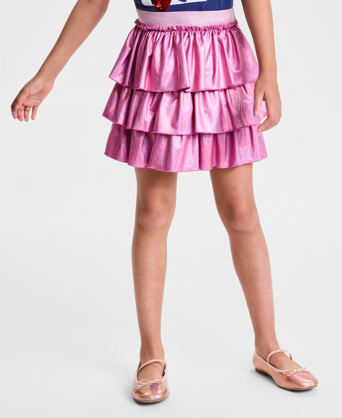 Epic Threads Girls' 5-14 Foil Ruffled Pull-On Skort, Macy's Exclusive
