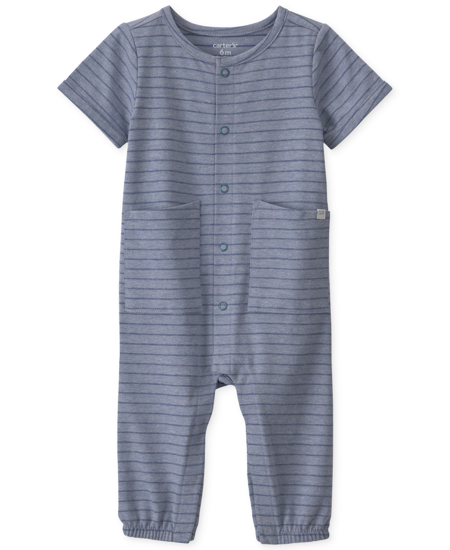Комбинезоны Carter's Short-Sleeve Jumpsuits для мальчиков-малышей, цвет: Синий — фото 1