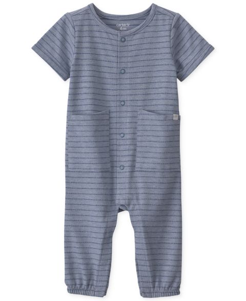 Комбинезоны Carter's Short-Sleeve Jumpsuits для мальчиков-малышей, цвет: Синий