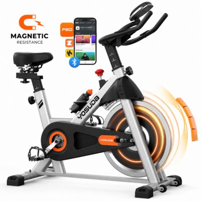 Magnetic 1.0 Indoor Cycling Bike, Quiet Magnetic Resistance, 300lb Capacity, Smooth Home Exercise Bike with App and Tablet Mount