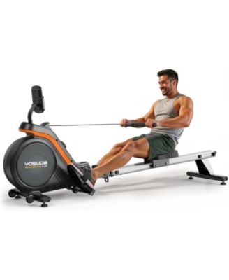 Pro Max Magnetic Rowing Machine, Enhanced Magnetic Resistance, Bluetooth and App Supported, Comfortable Seat Cushion