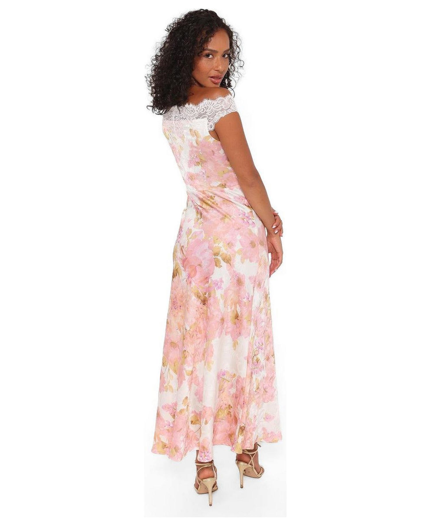 Women's Voss Off Shoulder Lace Maxi Dress