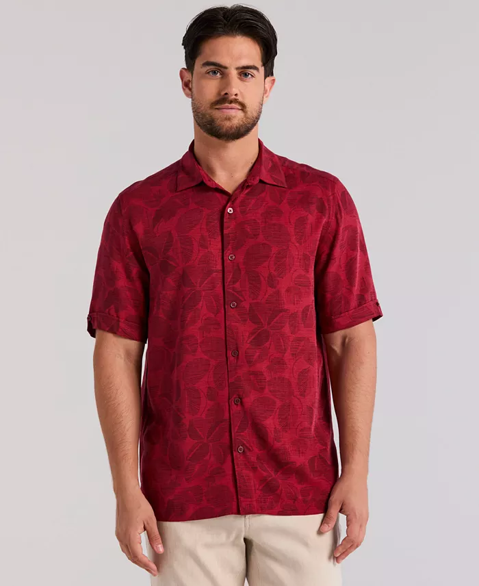 Men's Tonal Floral Print Shirt