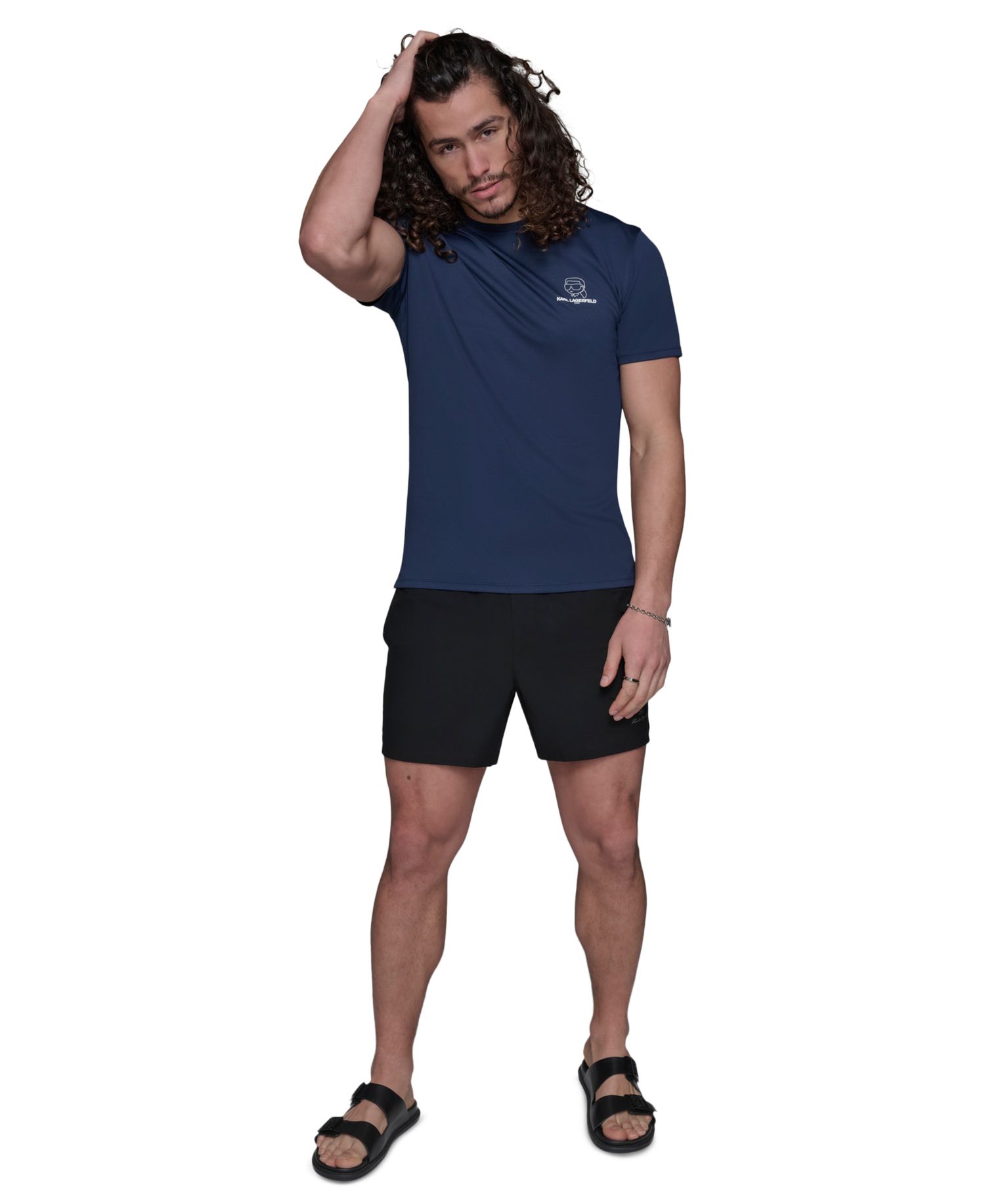 Men's Crewneck Karl Doll Head Rashguard