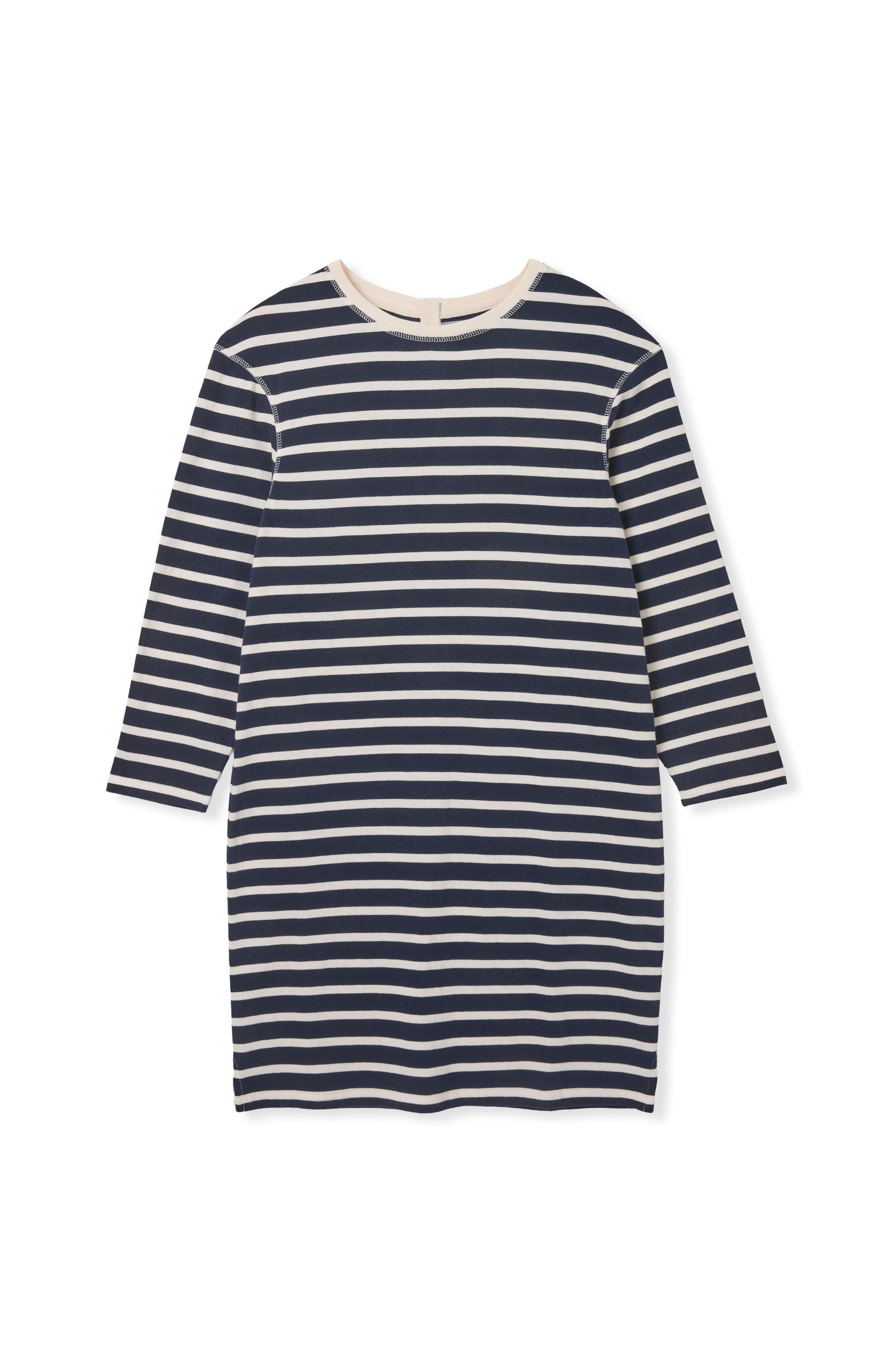 Women's Striped Knee Length Jersey Dress