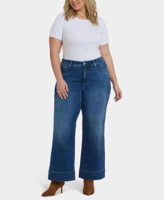 Plus Size Teresa Wide-Leg Jeans with Lift Tuck Technology