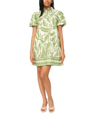 white christmas dresses Macy Blue Striped Midi Dress main image 1