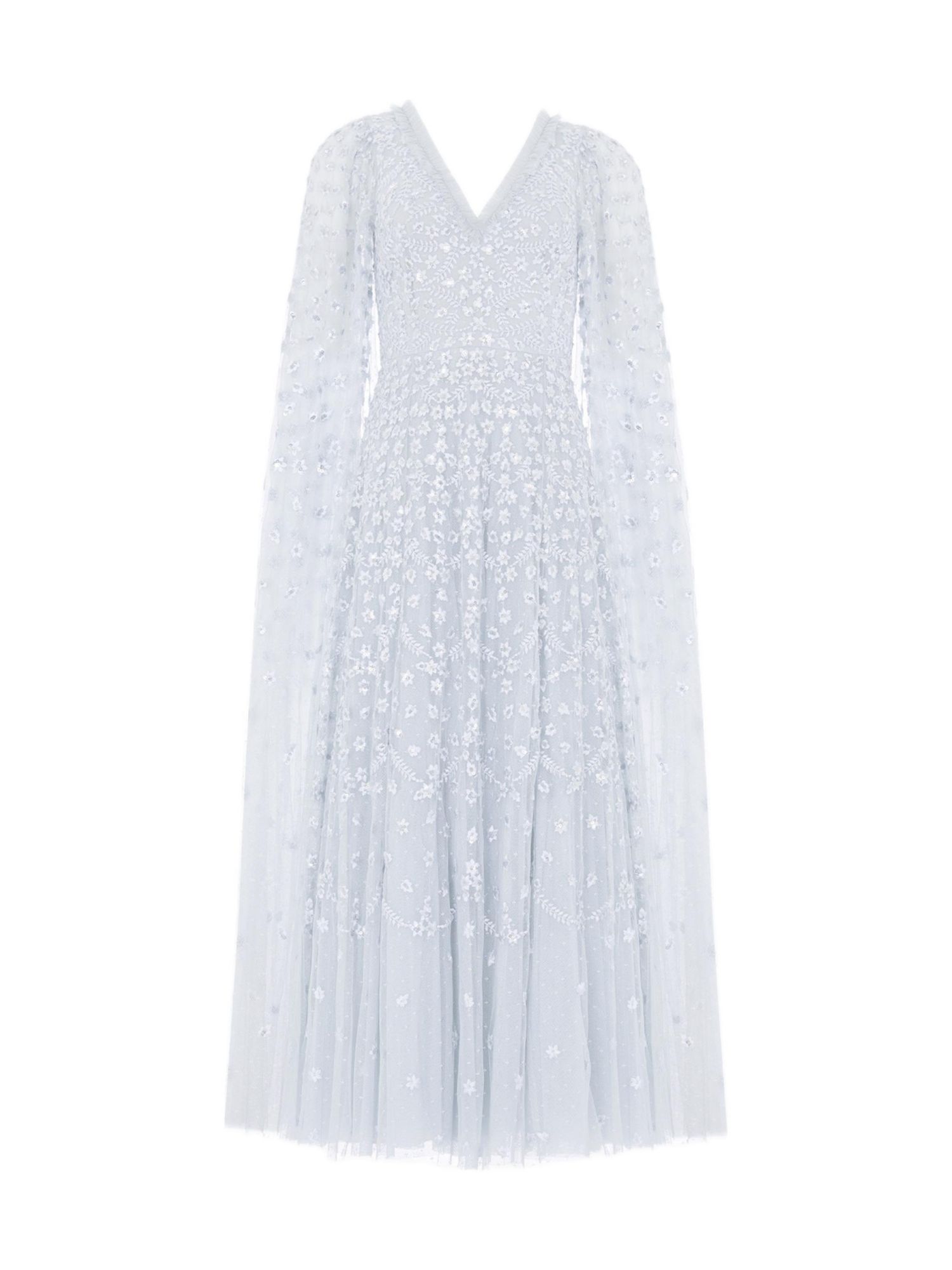 Women's Clover Cape Sleeve Ankle Gown