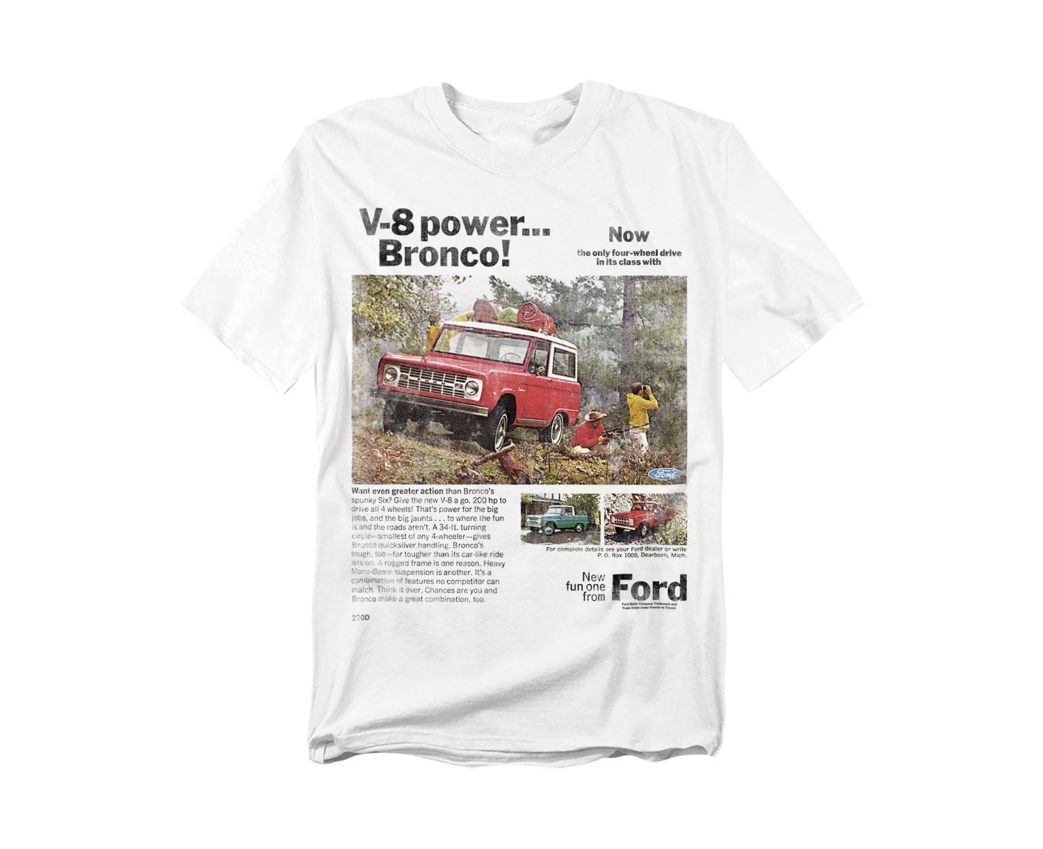 Men's Ford Bronco Advert T-Shirt