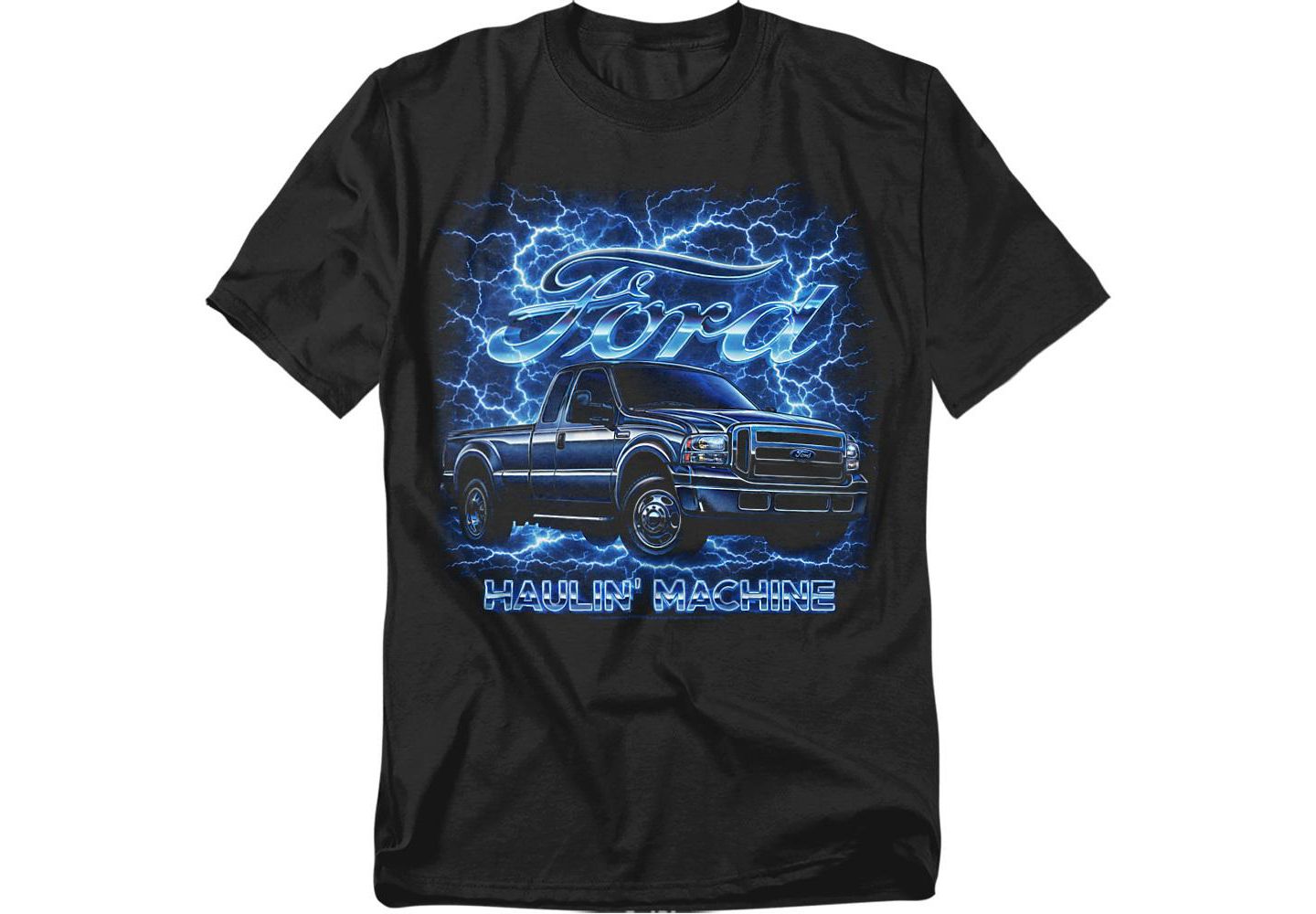 Мужская футболка Mustang Ford Trucks F150 Thunder Band, цвет: Чёрный — фото 1