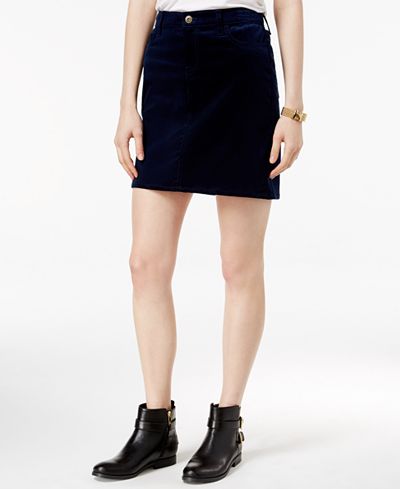 Tommy Hilfiger Corduroy Mini Skirt
