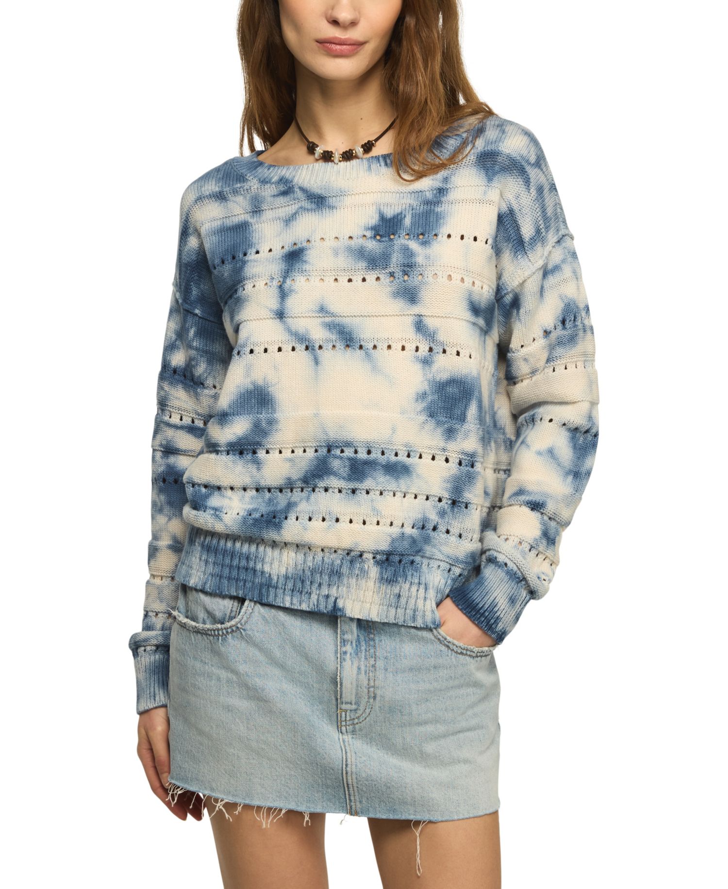 Women's Beachy Tie-Dye Crewneck Sweater