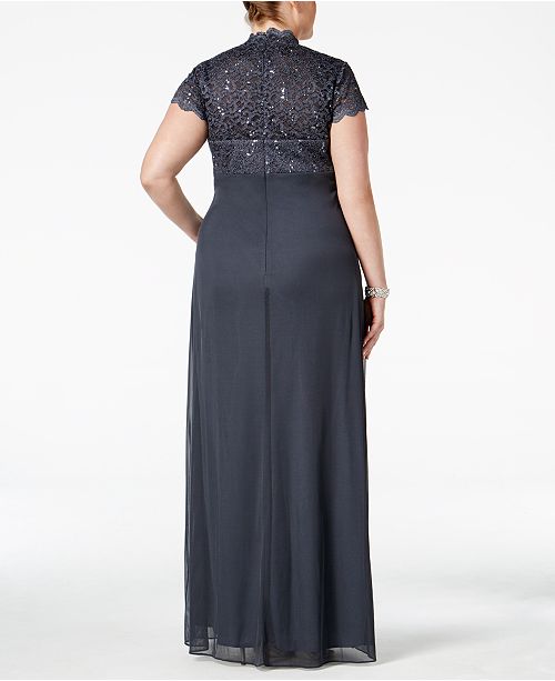 betsy and adam plus size gowns
