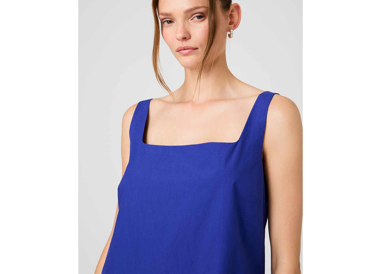 Women's Sleeveless Cotton Mini Dress