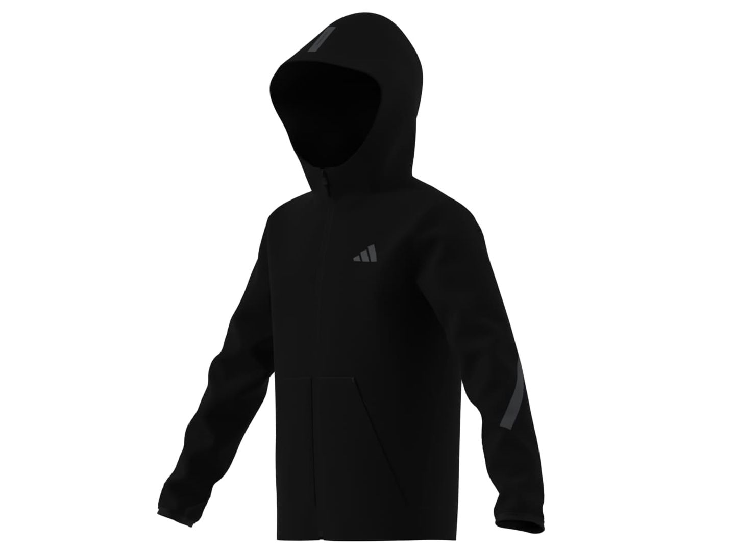 Худи adidas Long-Sleeve для мальчиков, цвет: Чёрный — фото 1