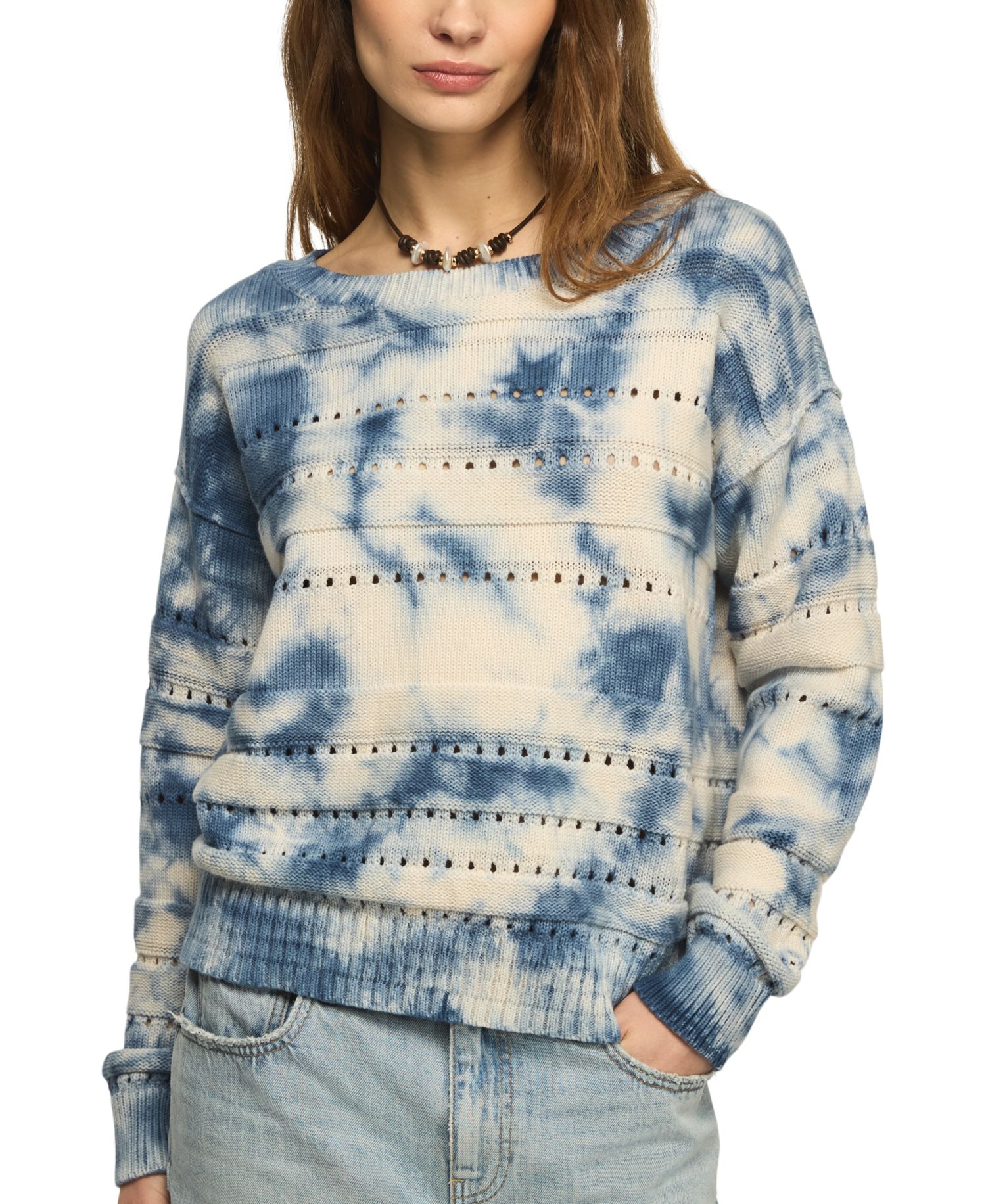Women's Beachy Tie-Dye Crewneck Sweater