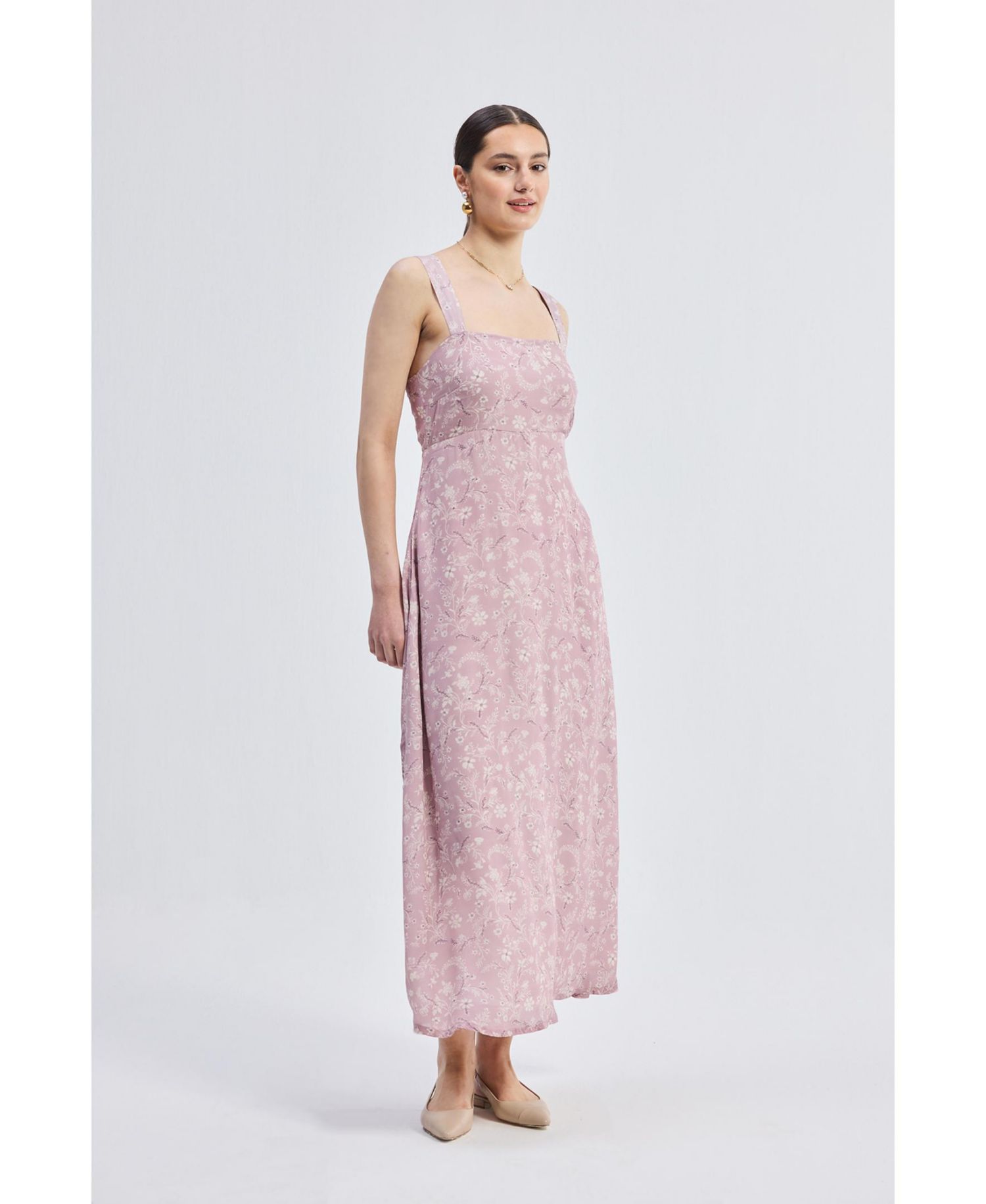 Women's Perfect Floral Maxi with Tapered Straps