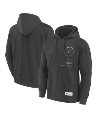 Men's Gray San Antonio Spurs Future Ground Info Elements Premium Pullover Hoodie