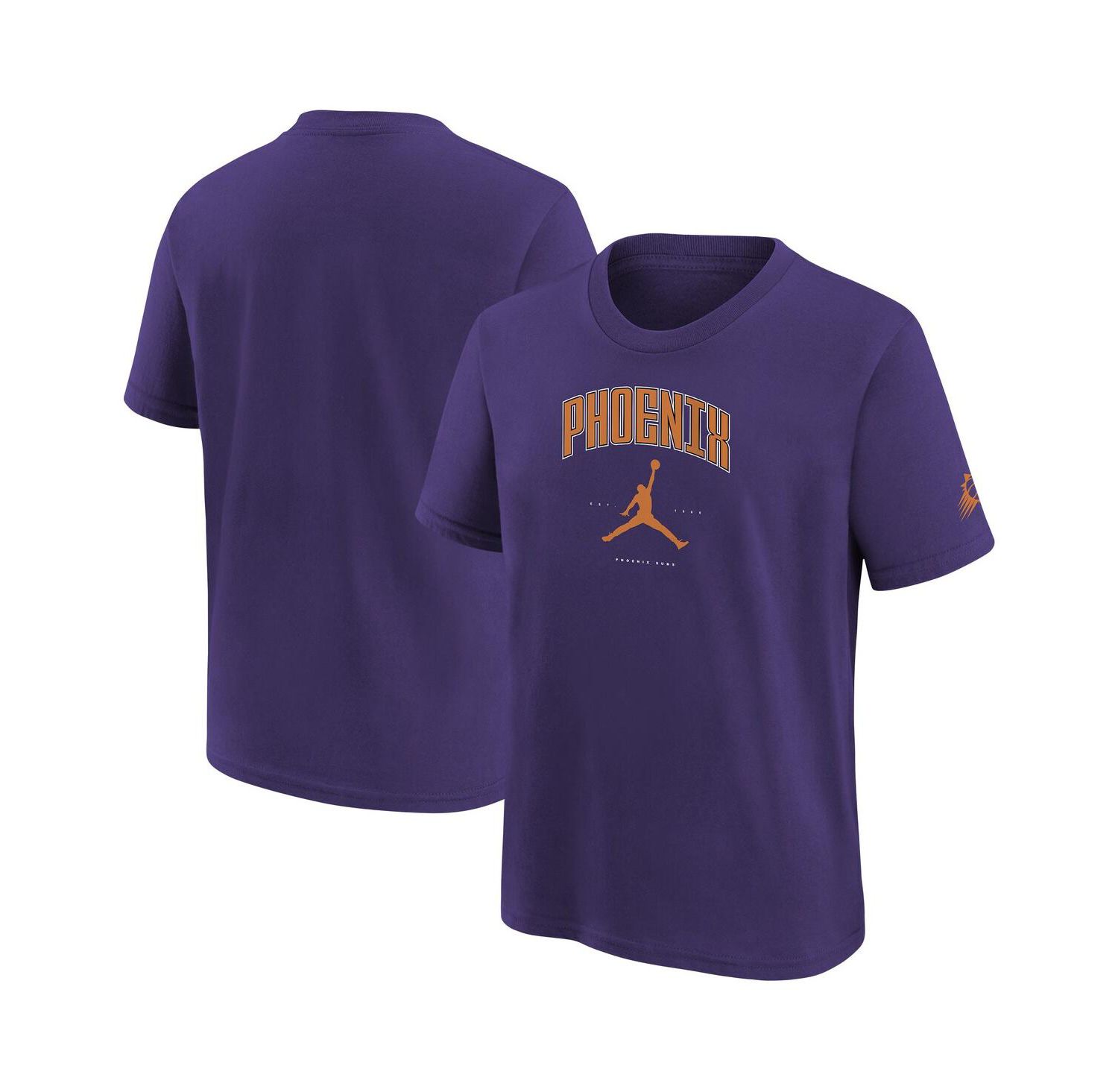 Big Boys and Girls Purple Phoenix Suns Essential Cities T-Shirt