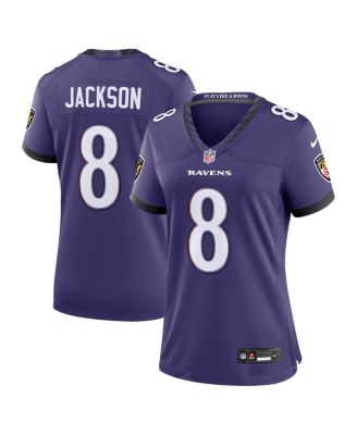Women's Lamar Jackson Purple Baltimore Ravens Team Game Jersey