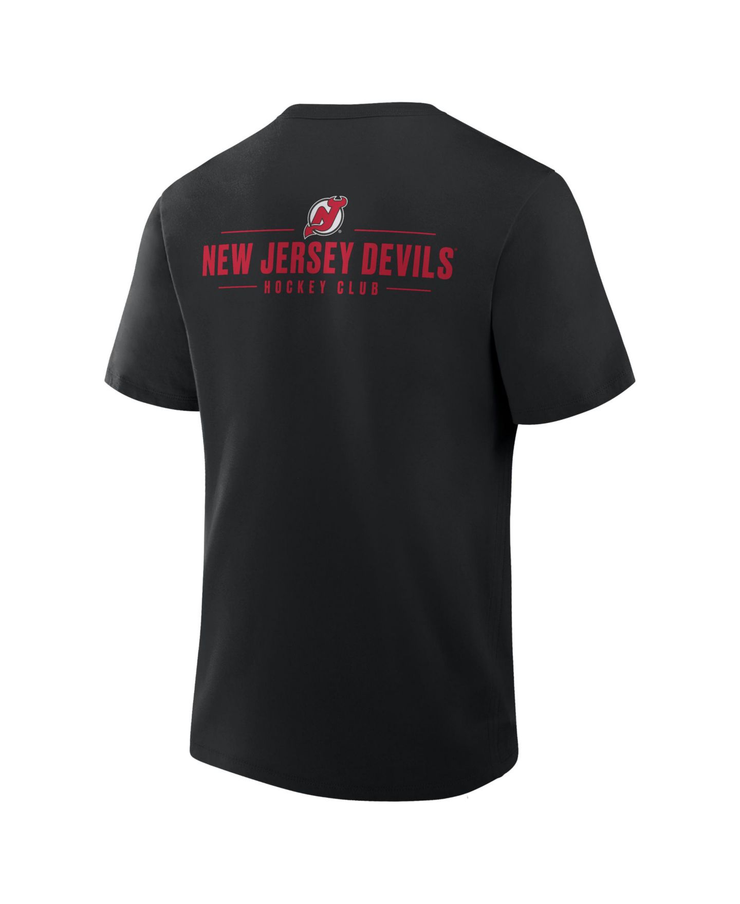 Мужская футболка Fanatics Black New Jersey Devils Crash The Net Legacy — фото 2