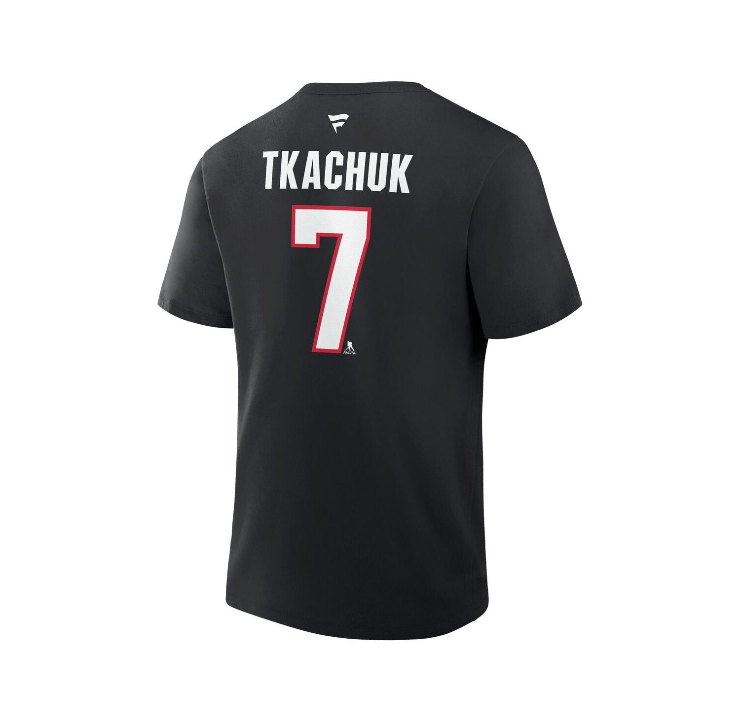Men's Brady Tkachuk Black Ottawa Senators Authentic Stack Name & Number T-Shirt