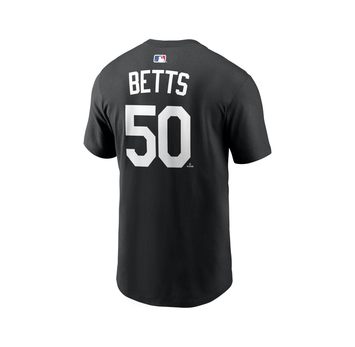 Men's Mookie Betts Black Los Angeles Dodgers Name & Number T-Shirt