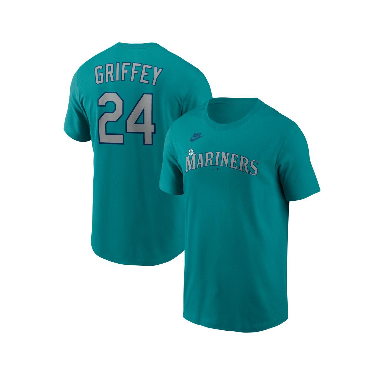 Men's Ken Griffey Jr. Teal Seattle Mariners Cooperstown Collection Name & Number T-Shirt