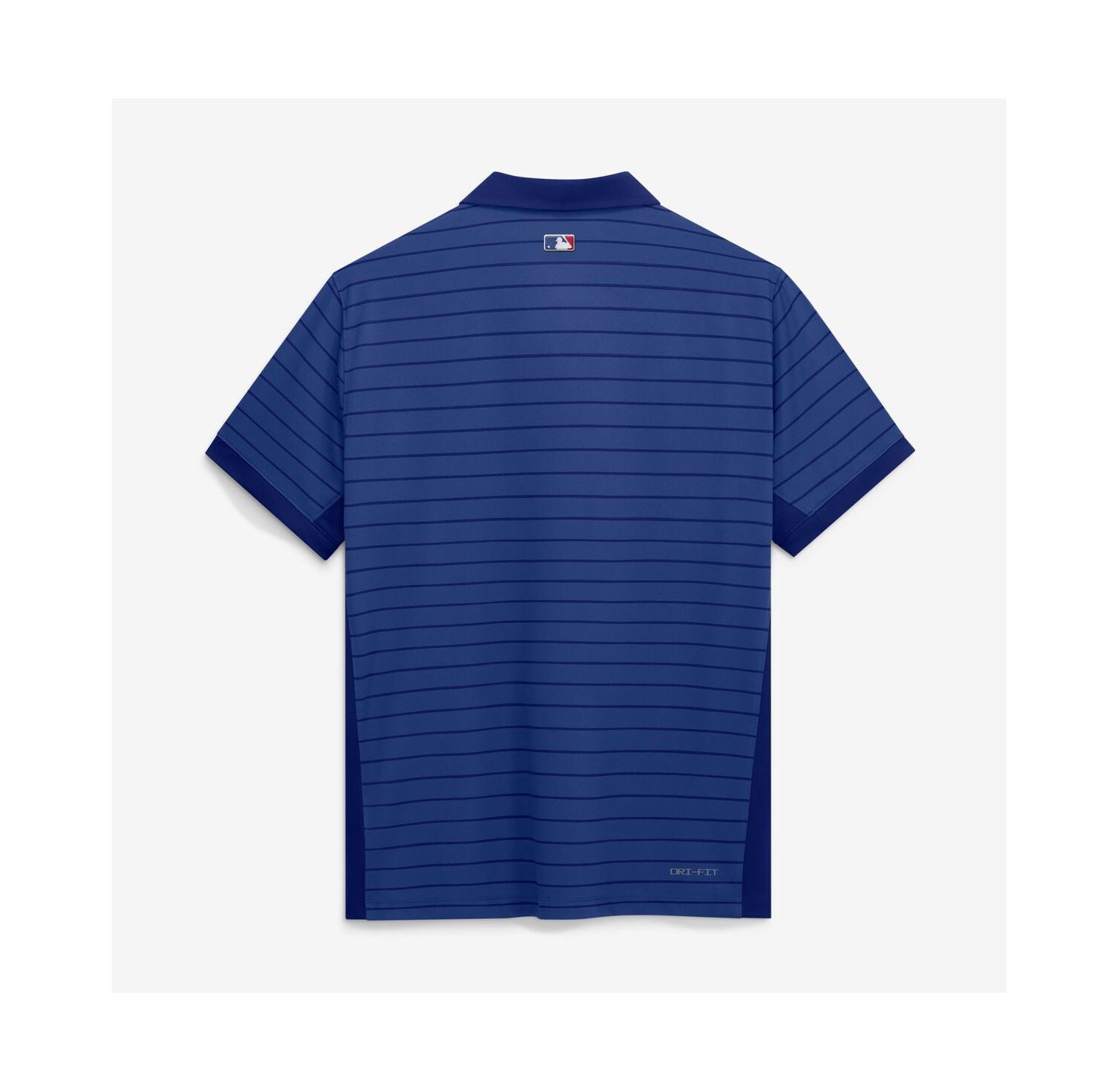 Men's Royal Chicago Cubs Authentic Collection Striped Victory Dri-FIT Polo Shirt