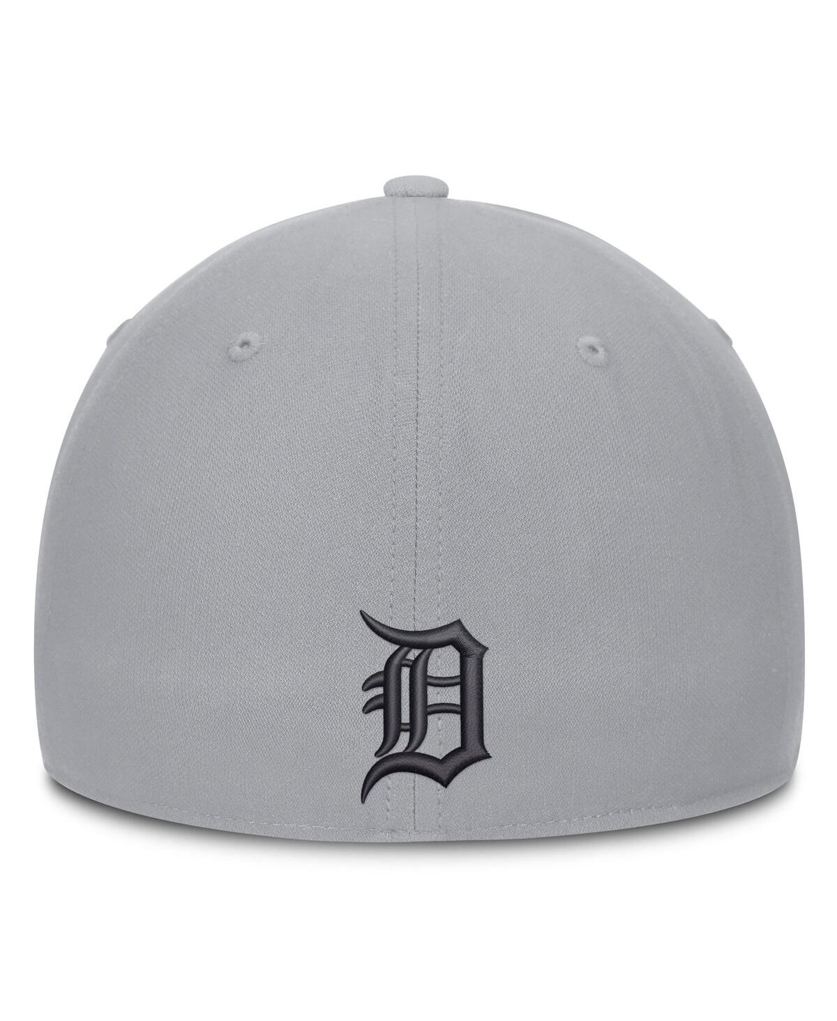 Nike Men's Gray Detroit Tigers Primetime Rise Dri-fit Flex Hat