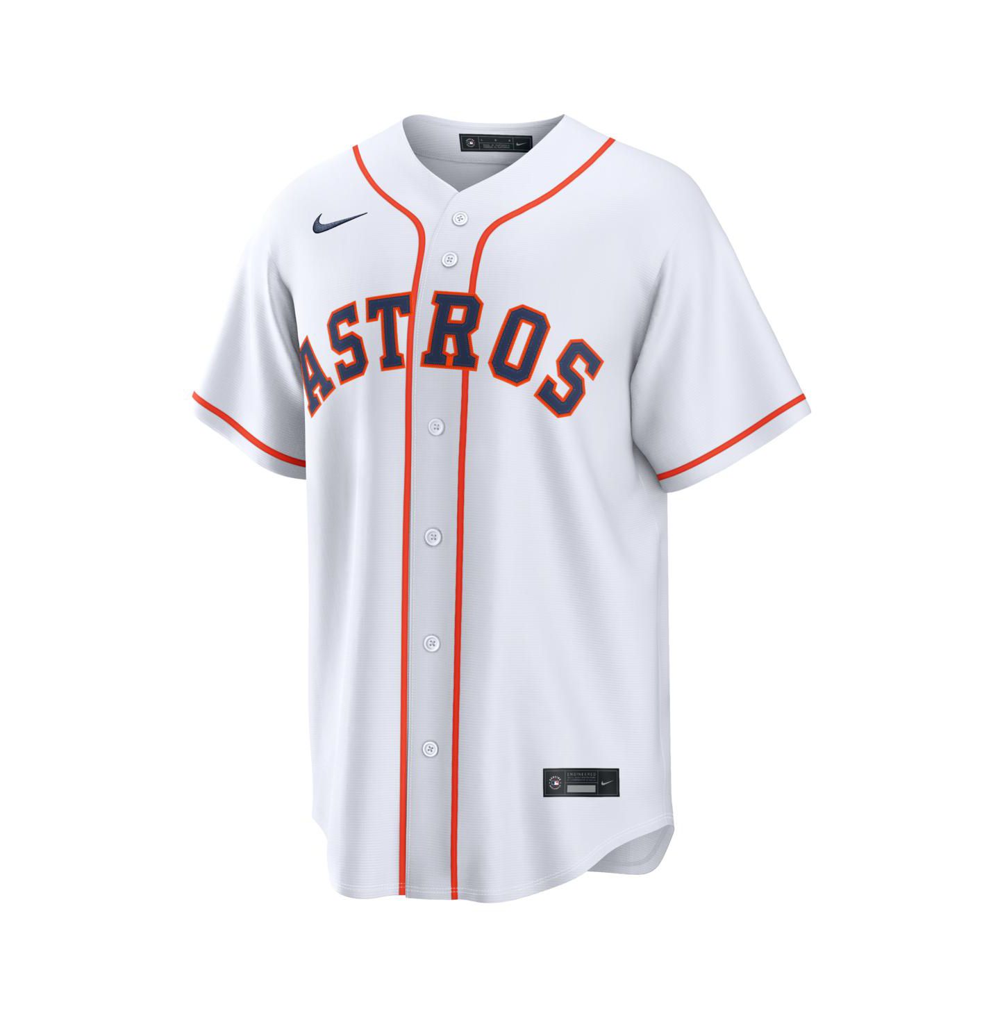 Мужской топ Nike White Houston Astros Home Replica Jersey — фото 2