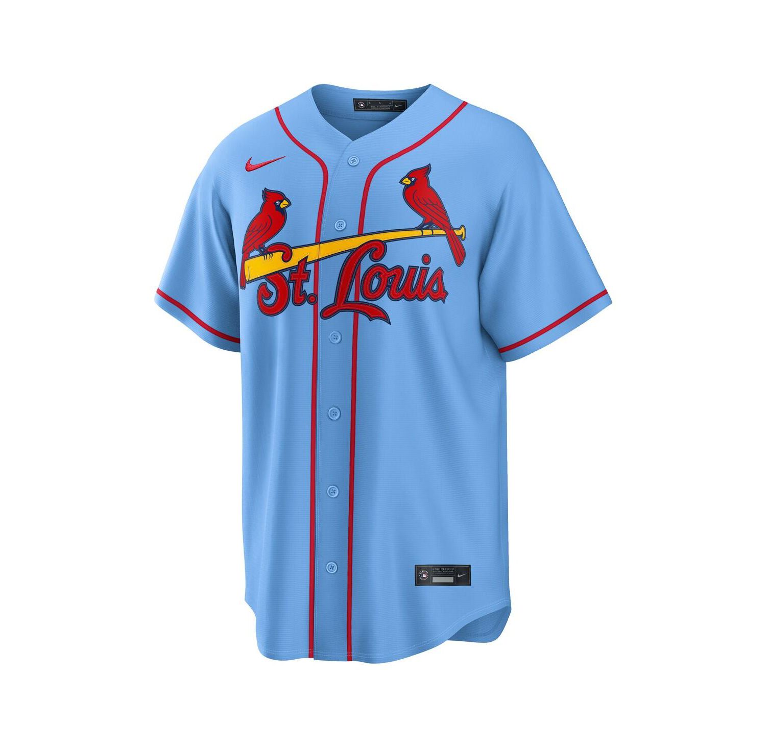 Men's Masyn Winn Light Blue St. Louis Cardinals Alternate Replica Jersey