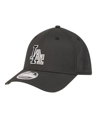 Men's Black Los Angeles Dodgers Metallic 39THIRTY M-Crown Flex Hat